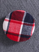 Girls’ 3-Piece Red Top, Plaid Skirt & Hat Set