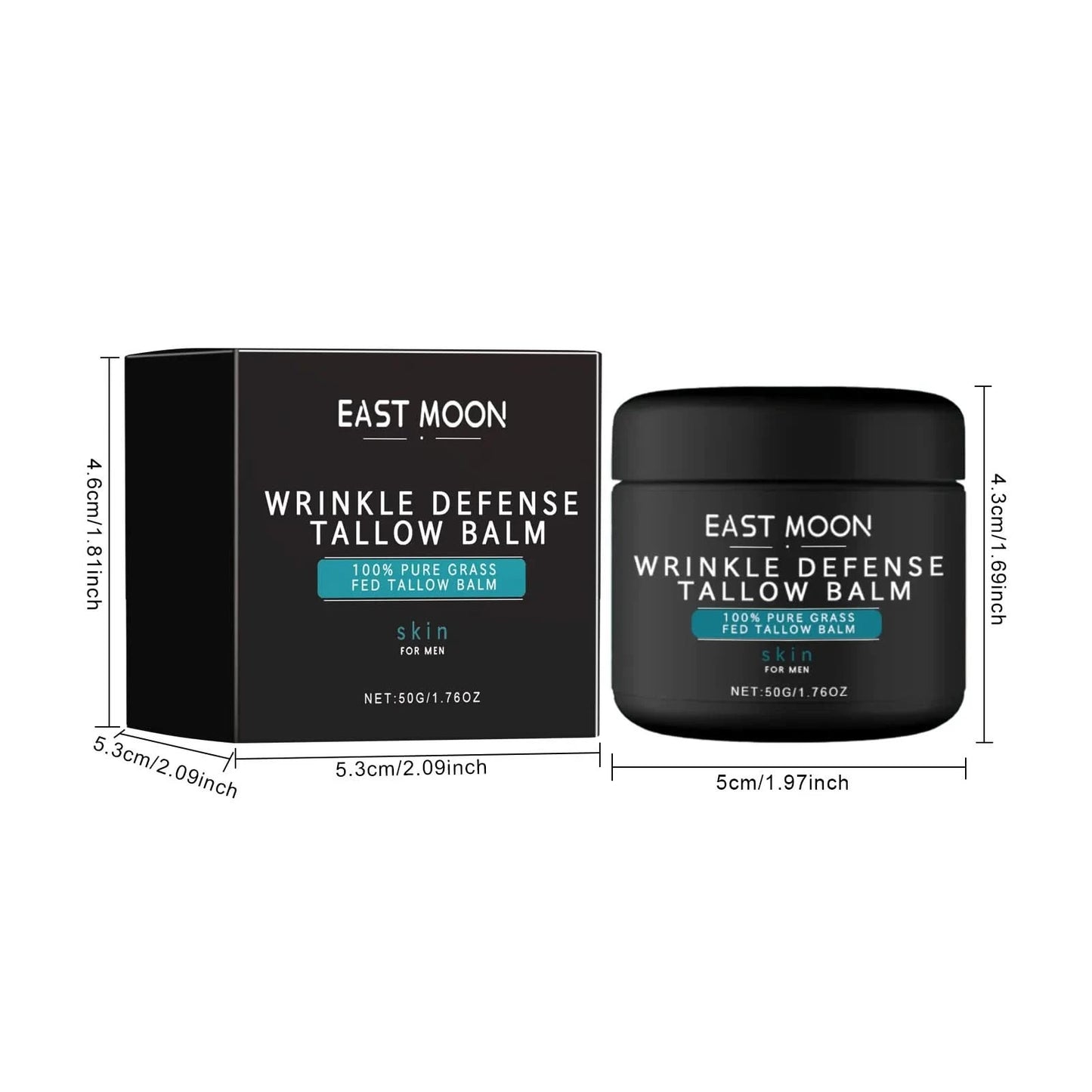 Wrinkle Defense Tallow Balm Fading Fine Lines On The Face, Anti Wrinkle Moisturizing Firming Revitalizing Skin Cream 1.76 oz - M & M Global