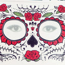 Day of The Dead Skull Face dress up Temporary Tattoo Stickers Pop Halloween Facial makeup Special Waterproof Face tattoo - M & M Global