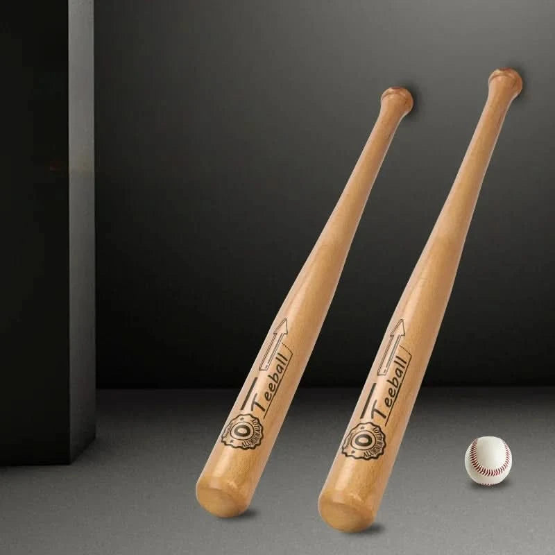 21 inch Solid Wood Baseball Bat Professional Hardwood Baseball Stick Softball Outdoor Sports Fitness Equipment Self-Defense Gear - M & M Global