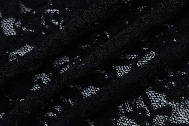 Autumn Fall Women Sexy Lace See Through Streetwear Bodycon Black Long Dress Wholesale Items For Business - M & M Global