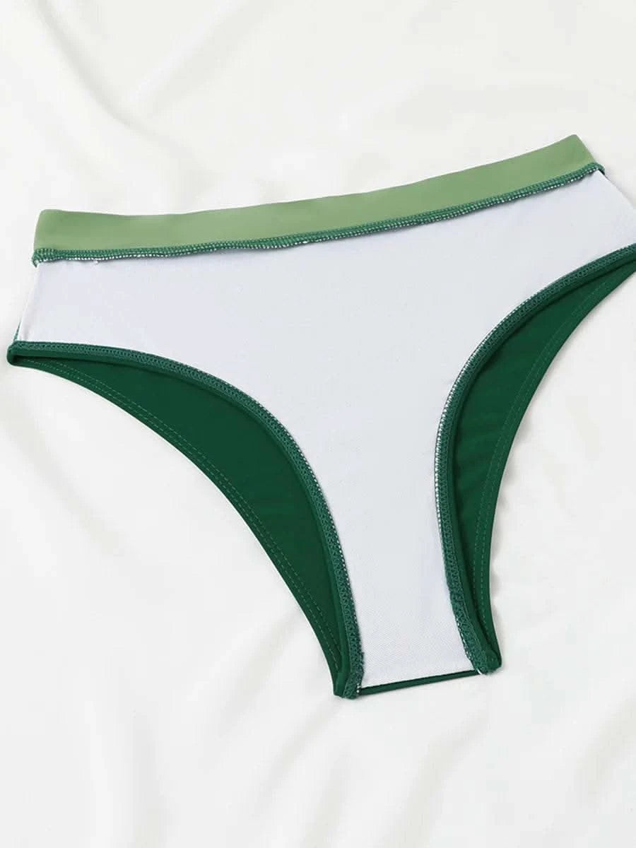 2025 Strappy Bikini High Waist Swimsuit Women Sexy Solid Swimwear Female Bathers Swimming Bathing Swimming Swim Suit Beachwear - M & M Global