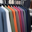Luxury and fashionable 100%pure cotton comfortable long sleeve polo shirt for men new spring and autumn brand embossed puppy top