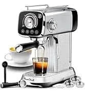 Espresso Machine 20 Bar Professional Compact Homehold Coffee Espresso Maker with Milk Frother Steam Wand 54oz Water Tank Low Noi - M & M Global