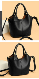 Soft Leather Handbags for Women Vintage Shoulder Bag Luxury Designer Ladies Large Capacity Bags Sac A Main - M & M Global