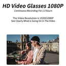Portable 1080P HD Mini Glasses Camera Video Recorder Wearable Sunglasses Camera Outdoor Sports DV DVR Surveillance Camcorder - M & M Global