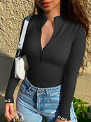 Seamless Yoga Pullover Shirts Women's Sports Fitness Long Sleeve Ribbed High Waist Tights Fitness Yoga Sports Top