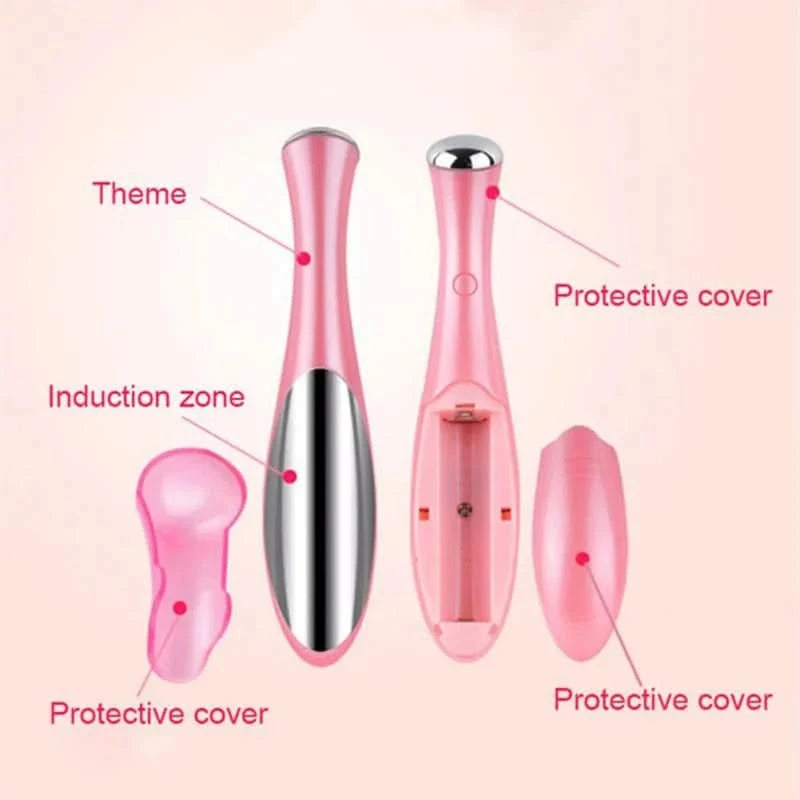 Electric Eye Massage Pen Small and Portable Beauty Facial and Eye Care Dry Battery Power Supply Lightweight and Portable - M & M Global