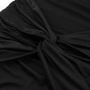 Fashion Strappy Ruched Sexy Black Dress Irregular Elegant Backless Long Dress Party Summer Dresses Women Clothes Vintage Dress - M & M Global