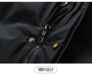 Men Long Parka Fashion Brand Casual Winter Windbreaker Jacket with Hood Coats Fashion Clothing Men All-match Thicken Warm Parkas