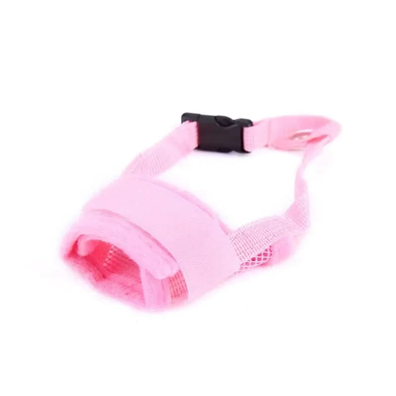 Pet Dog Adjustable Bark Bite Mesh Mouth Muzzle Grooming Anti Stop Chewing for Small Dogs Nylon Belt Dog Accessories Pet Products - M & M Global