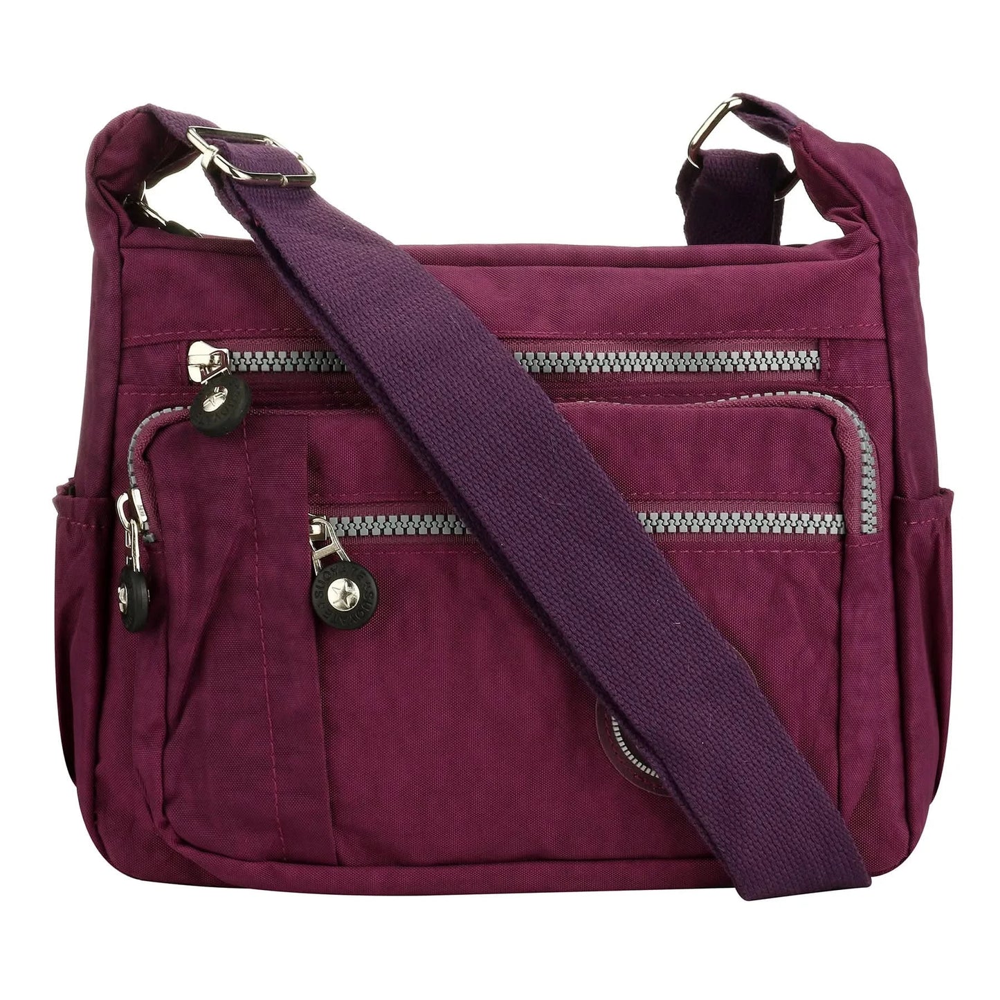 Large Capacity Nylon Crossbody Shoulder Bag for Home Use Middle-Aged And Elderly Women Casual Multi-Socket Slanting Bag - M & M Global