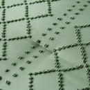 Tufted Boho Comforter Set - Farmhouse Shabby Chic Embroidery Bed Set, Soft Jacquard Comforter, Queen, King