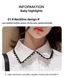 Girls Summer Polo Shirt Set Ruffle Collar T-Shirt Shorts Two-Piece Korean Style Mid-Big Children Fashionable Clothing - M & M Global