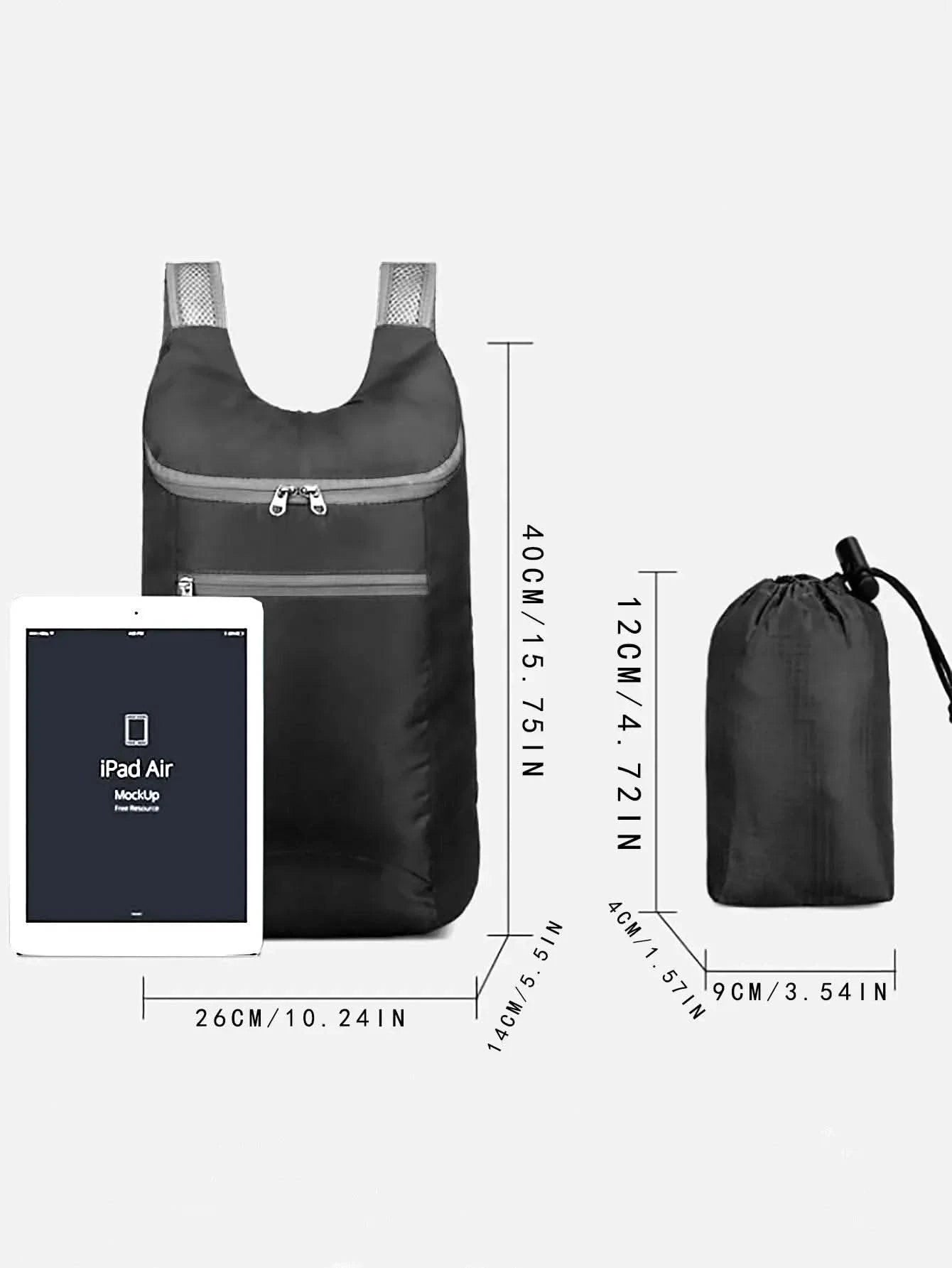 1pc Weekend Travel Bag, Foldable Waterproof Tear-resistant Lightweight Backpack, Large Capacity Travel Business Backpack, Sports - M & M Global