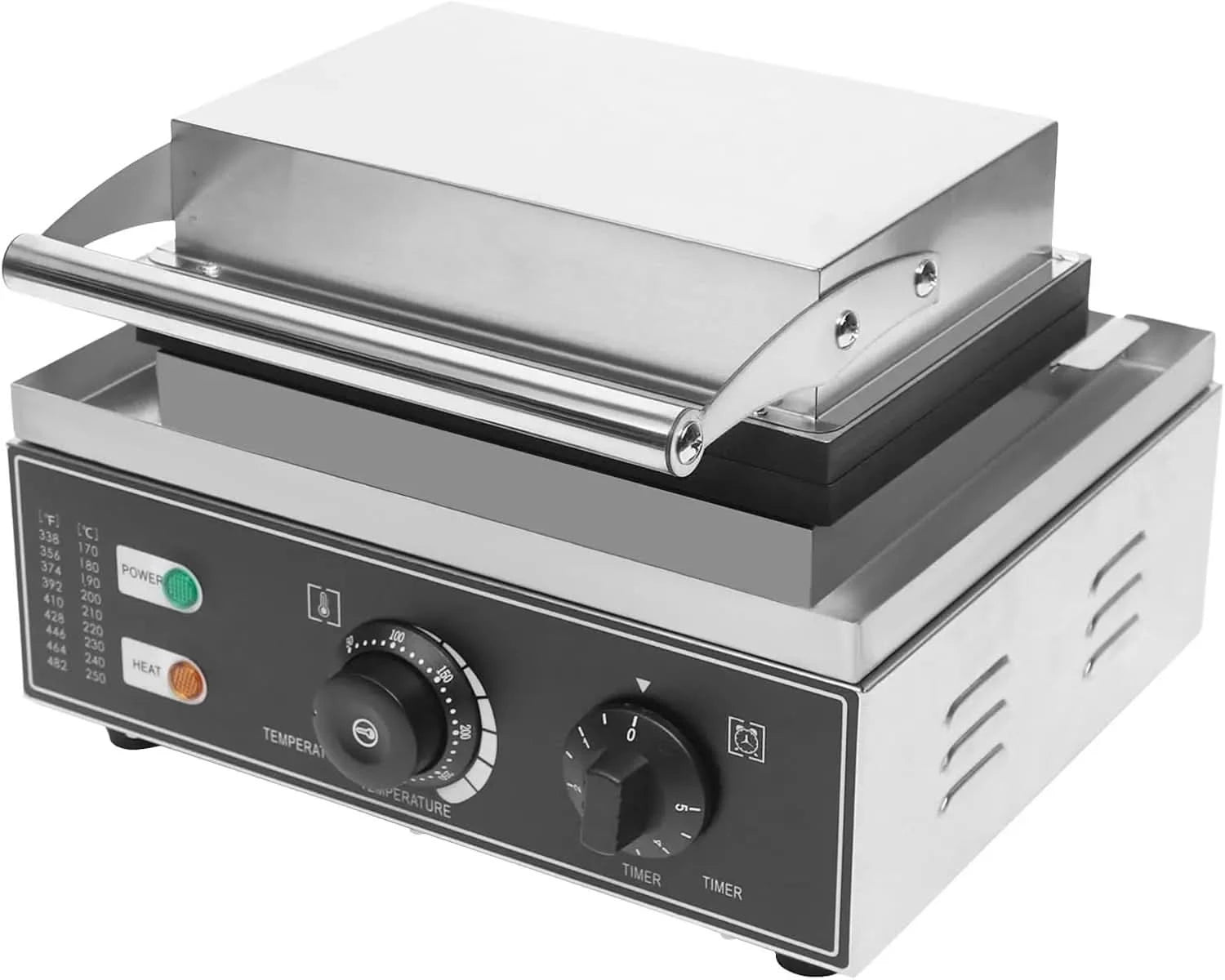 Donut Maker Machine Pancake 6Holes Double-Sided Heating Electric Doughnut Commercial Stainless Steel Non-Stick Waffle Bake With - M & M Global