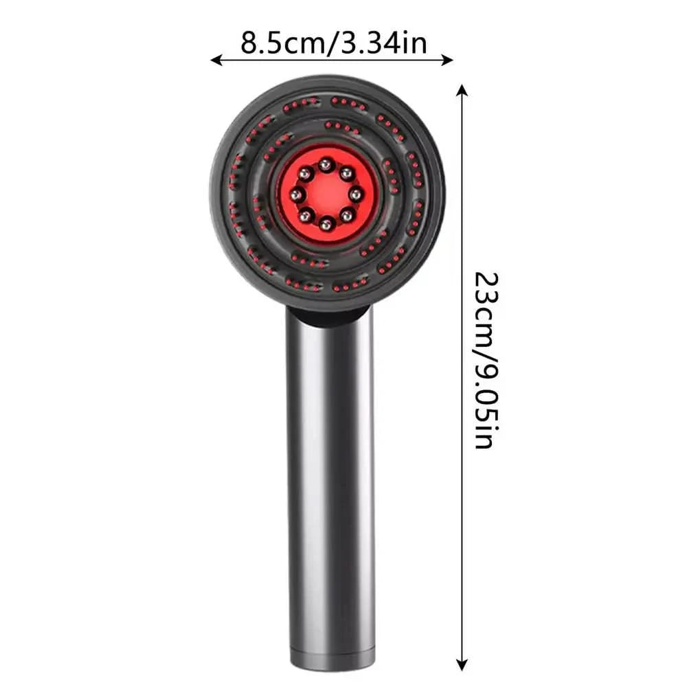 Electric Scalp Massager Hair Oil Applicator Scalp Massager 3 Modes Blue/Red Light Scalp Massager Tool Vibrating Massage comb - M & M Global