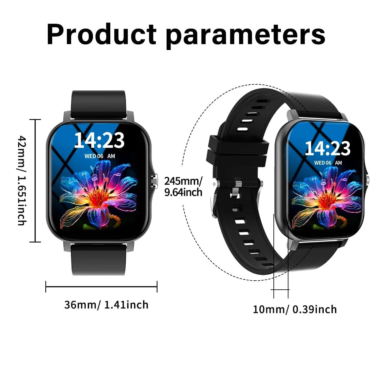Smart watch, wireless calling /dial, multi -Sport mode,Suitable for men and women, sports watches,for iPhone/Andriod