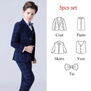 Children Boys Wedding Suit Spring Autumn 1-14 Years Teenager Kids Suits Outfits Set Formal Elegant Suits For Children - M & M Global