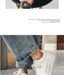 Casual Men's Sneakers Autumn 2025 New Style Winter Pure White Fiberglass Synthetic Lining Rubber Sole Unisex Leisure Shoes - M & M Global