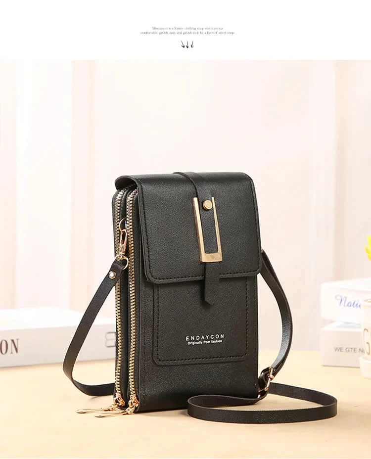 Touch Screen Cell Phone Messenger Bags Women Purse and Handbag Mini Shoulder Bag Pink Small Hand Bag Crossbody for Women  bolsos - M & M Global