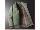 Winter Men Fleece Warm Padded Jacket Men Stand Collar Thermal Parkas Men Cotton Thicken Windbreaker Jacket Men Clothing