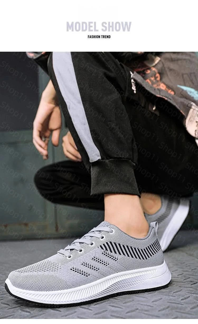 Men's spring wear-resistant trendy and versatile new soft sole comfortable running casual shoes sports shoes men's casual shoes - M & M Global