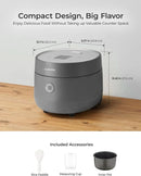 Rice Cooker 6 Cup Uncooked / 12 Cup Cooked, Modern Fuzzy Logic Rice Cooker Small with Delay Timer & Keep Warm Setting, Versatile - M & M Global