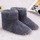Electric Heater Shoes Men Women Winter Warm Snow Boots Foot Warmer Plush Heating Rechargeable Slippers Electric Heated Slippers