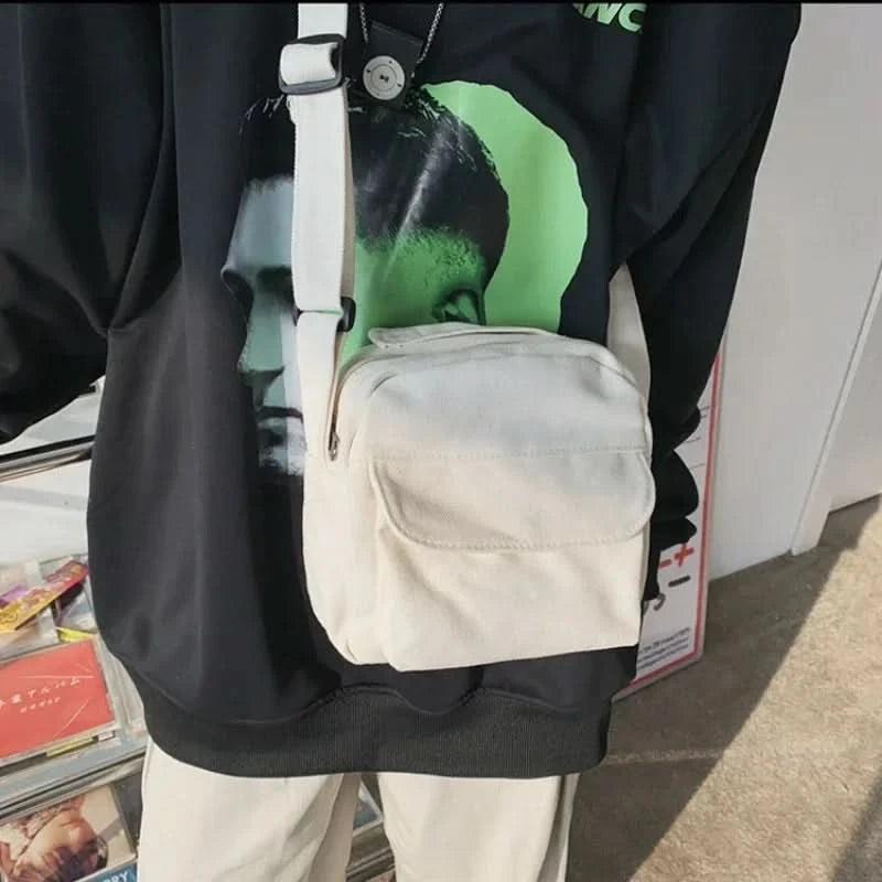 Fashion Small Canvas Crossbody Bags for Women 2025 Mini Shoulder Phone Purse Girl Student Cotton Cloth Mini Female Handbags Flap - M & M Global