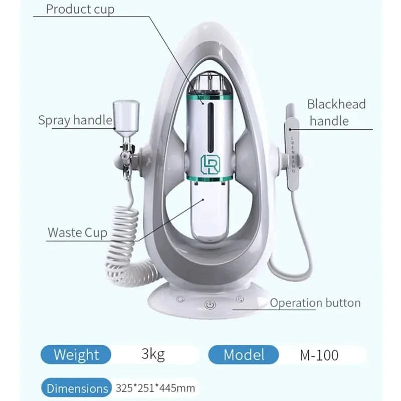 Face Beauty Device 2 In1 Pore Vacuum Cleaner Electric Micro Small Bubble Facial Cleaning Machine Skin Rejuvenation Sprayer Spa - M & M Global