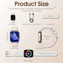 Smart Watch -for Women Stylish Fitness Tracker with Heart Rate Monitor, Message Notifications, Multi-Sport Mode, Music Playback