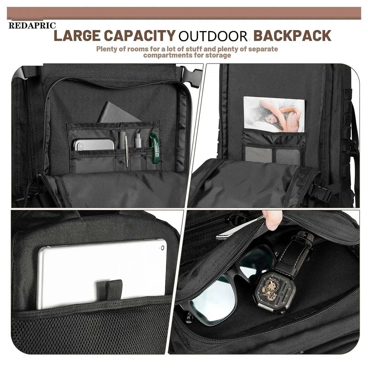 45L Man Tactical Backpacks HkingTraveling Bags Survival Outdoor 3P Assault Pack EDC Molle Pack For Trekking Hunting Bag - M & M Global