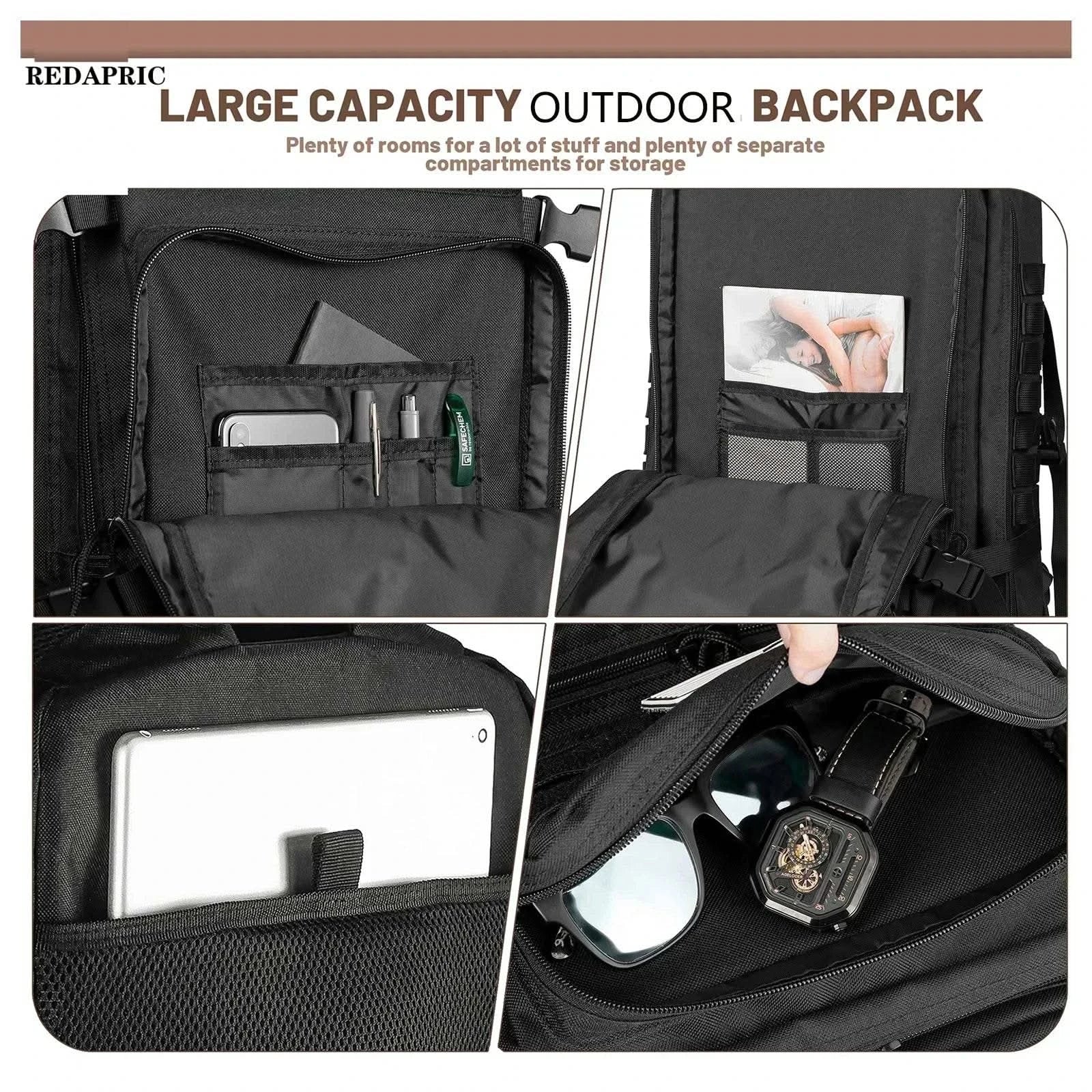 45L Man Tactical Backpacks HkingTraveling Bags Survival Outdoor 3P Assault Pack EDC Molle Pack For Trekking Hunting Bag - M & M Global