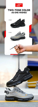 Lace-up breathable soft sole comfortable anti-smash anti-puncture men's casual labour insurance shoes