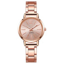 Luxury Watch for Women Simple Round Dial Stainless Fashion Gold Bracelet Quartz Wristwatch Students Ladies Watches Reloj Mujer - M & M Global