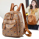 Disney Ladies Backpack Trendy Women's Tote 2025 Mickey Multifunctional Fashion Knapsack Joker Large Capacity Travel Backpack New - M & M Global