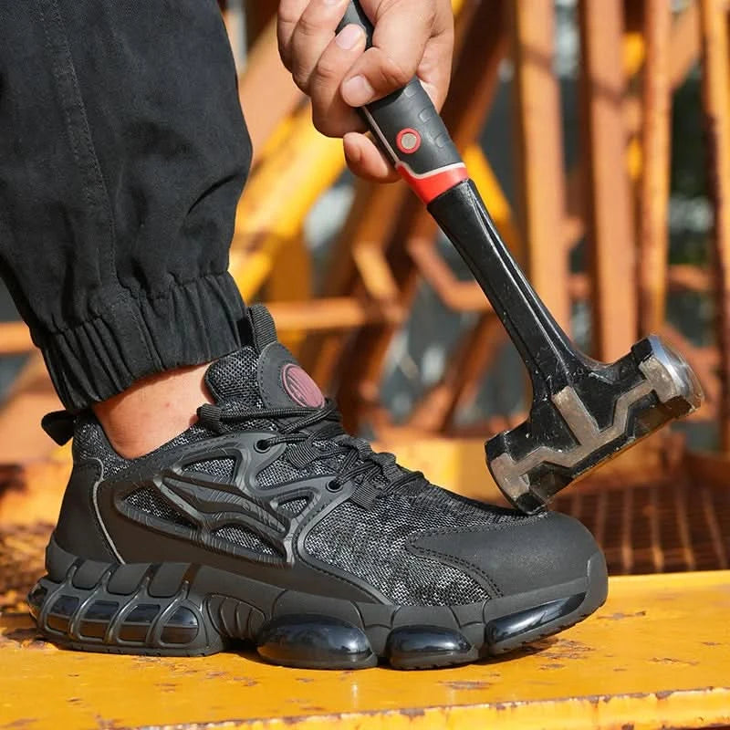 Protective Safety Shoes Men Anti-smash Anti-puncture Steel Toe Work Shoes Breathable Security Industrial Shoes Men Safety Boots