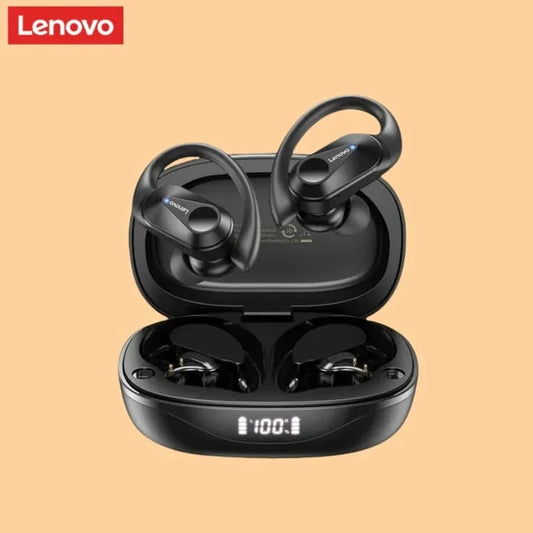 Lenovo LP75 Sports Wireless Earphones with Mics,Button Control, LED Power Display,Hifi Stereo Sound Bluetooth 5.3 TWS Headphones - M & M Global