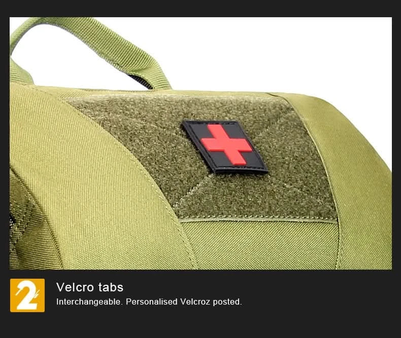Tactical Outdoor Medical Backpack Large Capacity Camping Mountaineering Backpack Emergency Bag Multi-functional Storage Bag - M & M Global