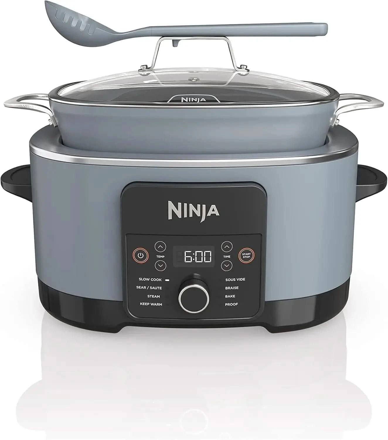 MC1001 Foodi PossibleCooker PRO 8.5 Quart Multi-Cooker, with 8-in-1 Slow Cooker, Dutch Oven, Steamer, Glass Lid Integrated Spoon - M & M Global