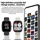 Smart watch, custom wallpaper, call reminder/rejection, multiple sports modes, music playback, unisex, suitable for iOS/Android
