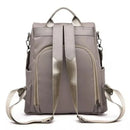 New fashion nylon solid color lightweight waterproof large capacity detachable shoulder strap multi functional women's backpack - M & M Global