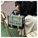 Hot Sale Of The Season New Women's PU Leather 3D Square Shoulder Bag Letter Tote Bag Color Block Fashionable Ladies Crossbody Ba - M & M Global