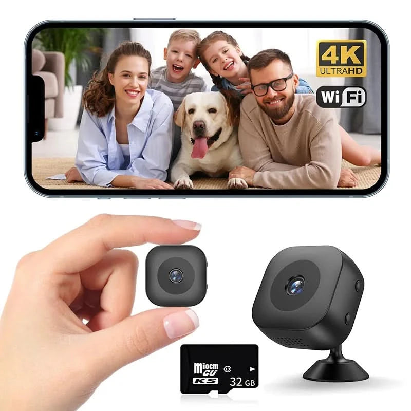 Xiaomi 4k Mini Camera Wifi Ip/ap Portable Mobile Detection Camcorder Smart Home Surveillance Security Remote Monitoring Camera - M & M Global