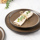 Ceramic Dinnerware Sets for 8 Reactive Glaze Plates and Bowls Set with High Resistance to Chips and Cracks Fully Compatible wit