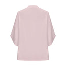 Summer new Europe and the United States women's fashion petals sleeve blouse loose v-neck chiffon blouse