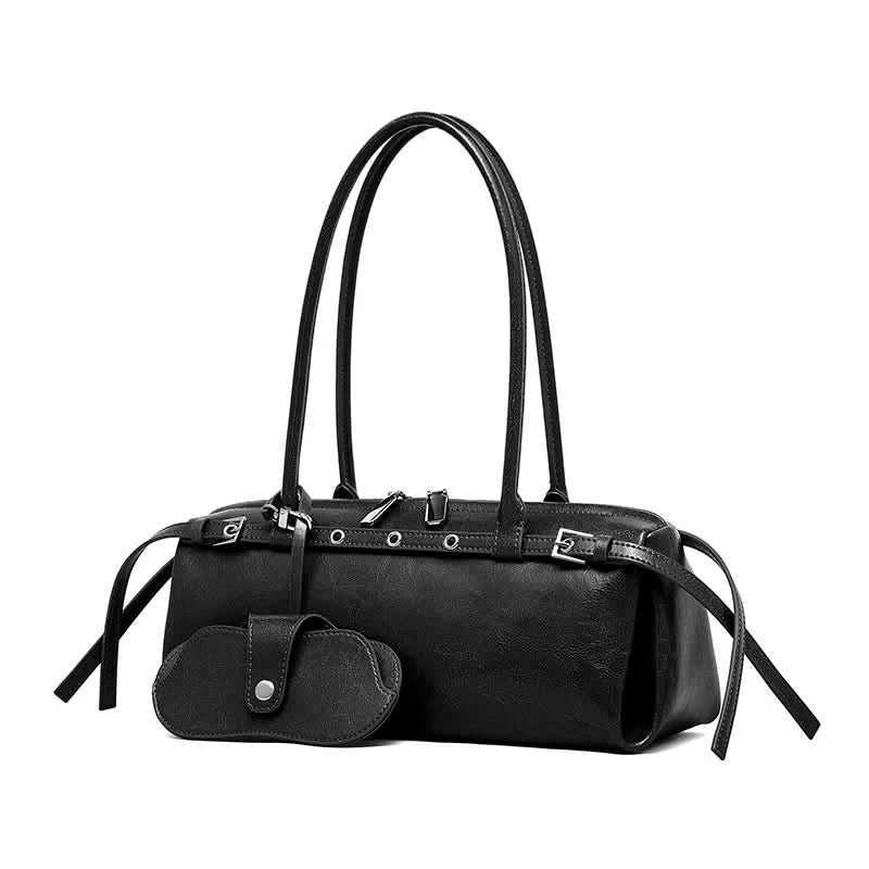 New Women's Rectangle Bag Luxury Designer Shoulder Bags High Quality Cowhide Handbags Fashion Women Baguette Bag 3086 - M & M Global