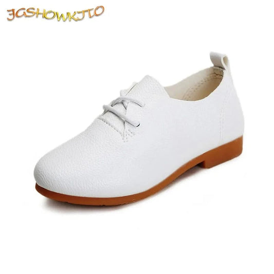 JGSHOWKITO Kids Shoes Boys Shoes Children's Casual Sneakers Girls Flats Candy Color Soft Lace-up Classical Comfortable Hot New - M & M Global