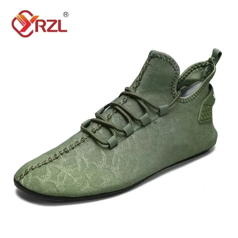 YRZL Men Mesh Loafers Driving Moccasins High Quality Flats Walking Shoes Breathable Non Slip Casual Loafers Summer Mens Shoes - M & M Global